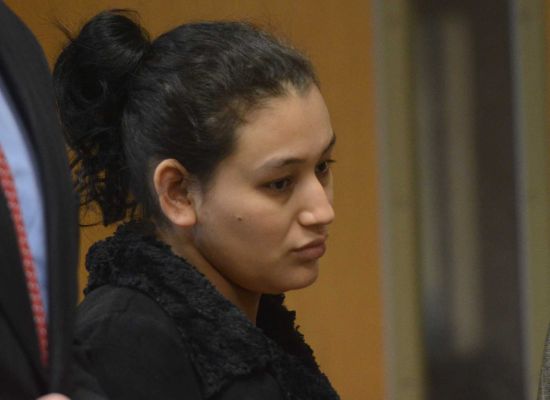 Attorney Michael Brown says Santos Elena Ruiz Solano was raped on her way to the U.S. and that the child was stillborn. (3/5/14) Santos Elena Ruiz Solano, 26, of Central Islip, at Suffolk County Court in Riverhead on March 5, 2014, where she was indicted on a charge of murder in the death of her newborn baby. Photo Credit: James Carbone
